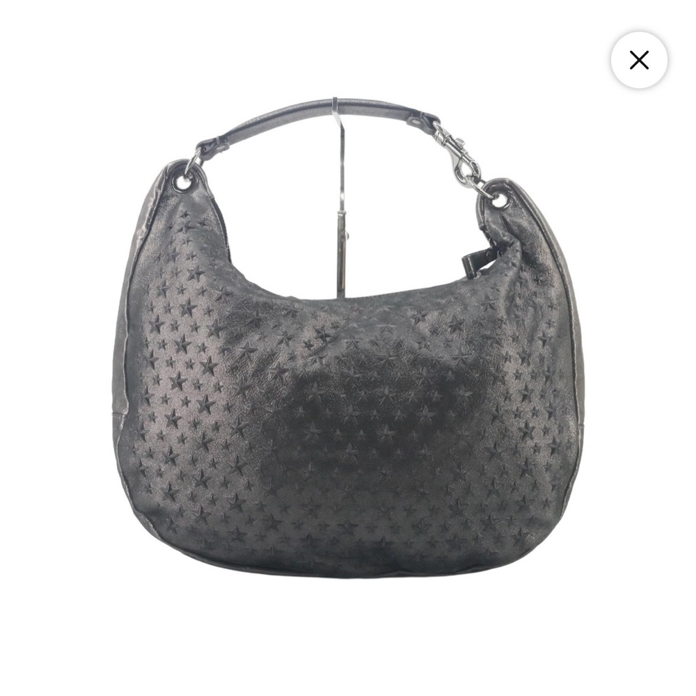 Jimmy Choo Metallic Nappa Leather Star Studded Sky Hobo Bag - Picture 2 of 8